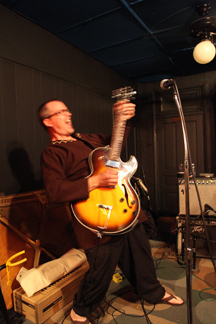 Locksley rocking on the guitar